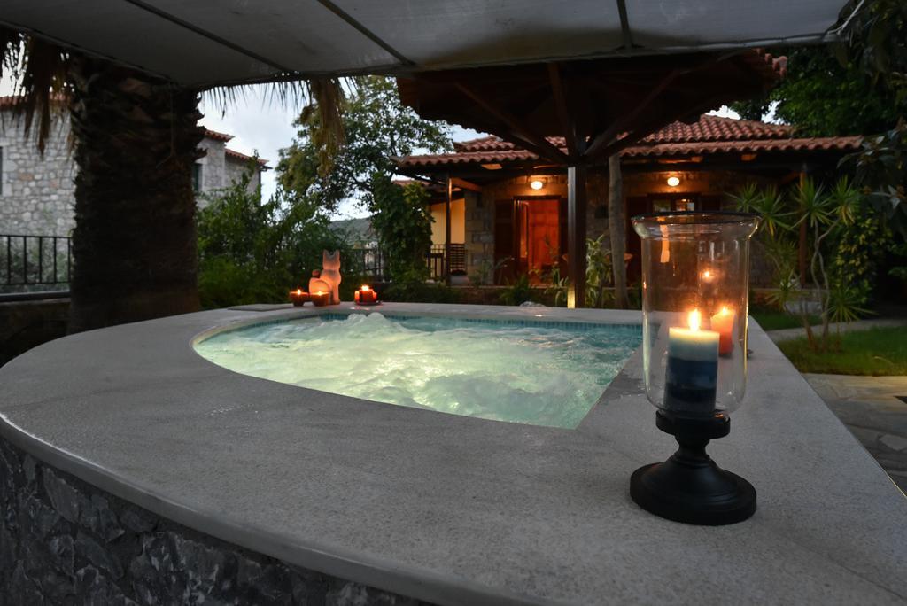 Villa Onar A Stone House With Amazing View Stoúpa Eksteriør bilde